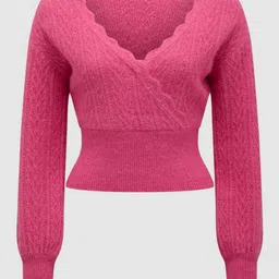 Forever New Women Cable Knit Crop Pullover image 3