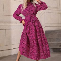 StyleCast x Revolte Polka Dot Printed Maxi Dress-picture-3