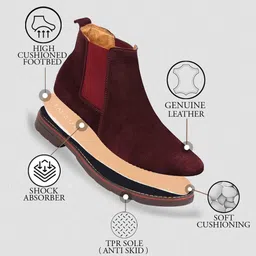FAUSTO Men Mid-Top Chelsea Boots image 2