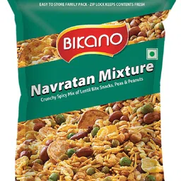 Bikano Navratan Mixture | Spicy and Crunchy | Navratan namkeen 400g+25% (Extra) image 1