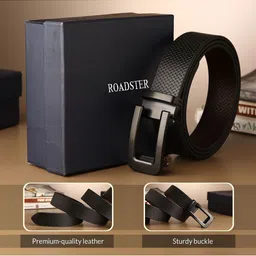 The Roadster Lifestyle Co Men Leather Formal Belt-image-12