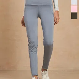 COLOR CAPITAL Women Pack of 4 Skin Fit Antimicrobial Tights-image-34