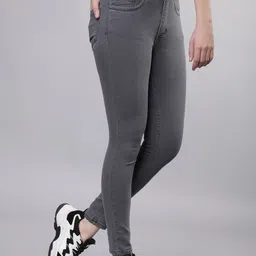 Tokyo Talkies Women Grey Super Skinny Fit Mid-Rise Clean Look Stretchable Jeans image 2