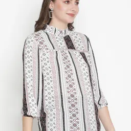 Oxolloxo White Printed Top image 3