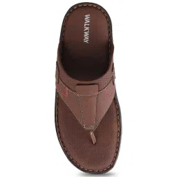 Walkway Men's Brown Thong Sandals image 3