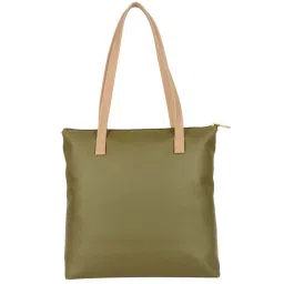 Enoki by Baggit Olive Solid Medium Tote Handbag image 3