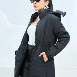 Campus Sutra Black Regular Fit Jacket image 3