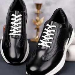 Louis Stitch Men's Black Casual Sneakers-picture-28