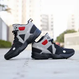 Bacca Bucci Men's CAPER Grey Basketball Shoes image 1