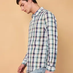 Wrangler White Cotton Regular Fit Checks Shirt image 3