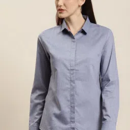 Hancock Navy Slim Fit Shirt image 1