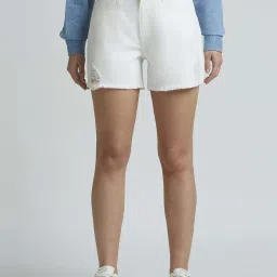Pepe Jeans White Cotton Shorts image 1