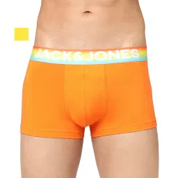 Jack & Jones Cyber Yellow & Exotic Orange Regular Fit Trunks - Pack Of 2 image 1