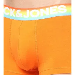 Jack & Jones Cyber Yellow & Exotic Orange Regular Fit Trunks - Pack Of 2 image 4