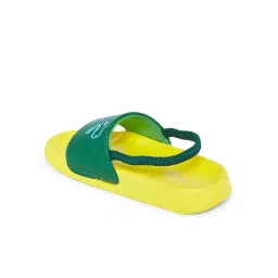 Pantaloons Junior Olive & Yellow Back Strap Sandals image 3