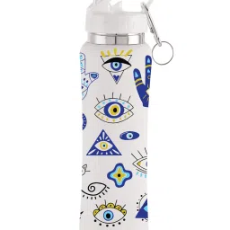 Nirlon White Stainless Steel Others UV_FB Flip Bot Evil Eye image 1