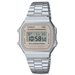 Casio Vintage A168WA-8AYDF Brown Digital Dial Silver Stainless Steel Band D332-picture-49
