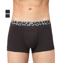 Jack & Jones Black Regular Fit Trunks - Pack Of 3 image 1