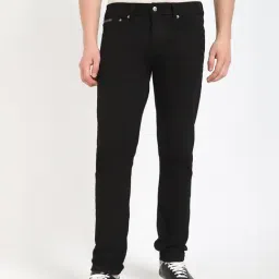CALVIN KLEIN JEANS Black Regular fit Solid Jeans-image-48
