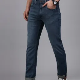 Louis Philippe Jeans Navy Regular Fit Jeans image 3