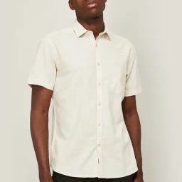 code by lifestyle Code Casual Beige Cotton Regular Fit Shirt-picture-49