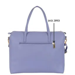 Baggit Purple Solid Medium Bowler Bag image 3