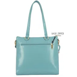 Baggit Blue Textured Medium Tote Handbag image 3