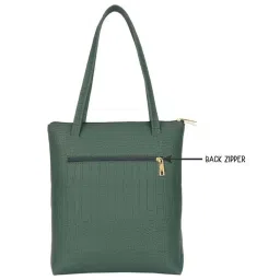 Baggit Green Textured Large Tote Handbag image 3