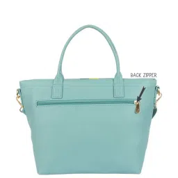 Baggit Blue Color Block Medium Tote Handbag image 3