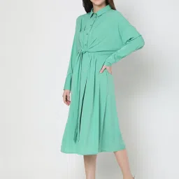 vero moda VM SU LAY 3/4 DRESS IN image 3