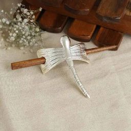 Teejh Veda Silver Lossy Bun Stick-picture-11