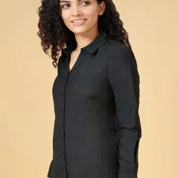 Annabelle by Pantaloons Black Regular Fit Shirt image 3