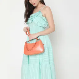 vero moda VM BREEZE MAXI DRESS IN image 4