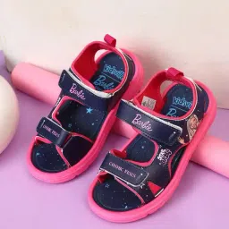 Kidsville Girls Navy Barbie Printed Sandals-picture-35