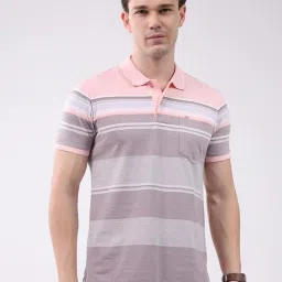 Monte Carlo Coral Striped Regular Fit T-Shirt image 1
