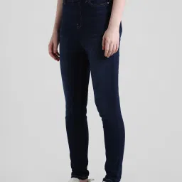 Only Dark Blue Blended Skinny Fit High Rise Jeans image 3