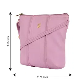 Baggit Pink Textured Medium Sling Handbag image 5