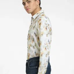 Jack & Jones White Regular Fit Printed Shirt image 3