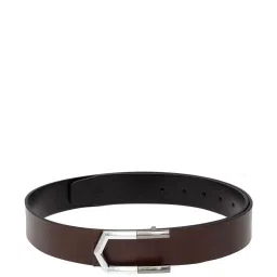Carlton London Brown Leather Waist Belt For Men image 1