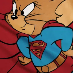 The Souled Store Kids Red Cotton Printed Tom And Jerry T-Shirt image 3