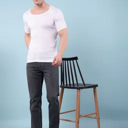 RKG Men Pack Of 3 Round Neck Short Sleeves Cotton Undershirt Vests image 4