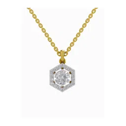Sparkles 14k (585) Yellow Gold Lab Grown Diamond Pendant image 1