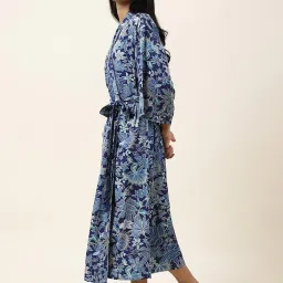 Fabindia Navy Printed Robe image 3