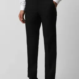 Van Heusen Black Slim Fit Trousers image 3