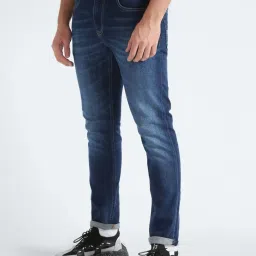 Tommy Hilfiger Aspen Dark Blue Stretch Cotton Tapered Fit Jeans image 3