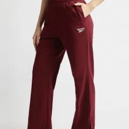Reebok Maroon Cotton Regular Fit Trackpants image 3
