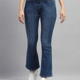 Monte Carlo Dark Blue Bootcut Mid Rise Jeans image 1