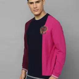 Louis Philippe Sport Multicolored Cotton Regular Fit Colour Block Sweatshirt image 3