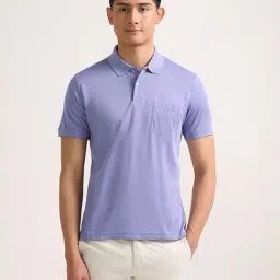 Arrow Purple Cotton Regular Fit Polo T-Shirt-image-32