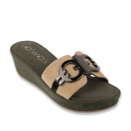 Catwalk Women's Beige Casual Wedges image 1